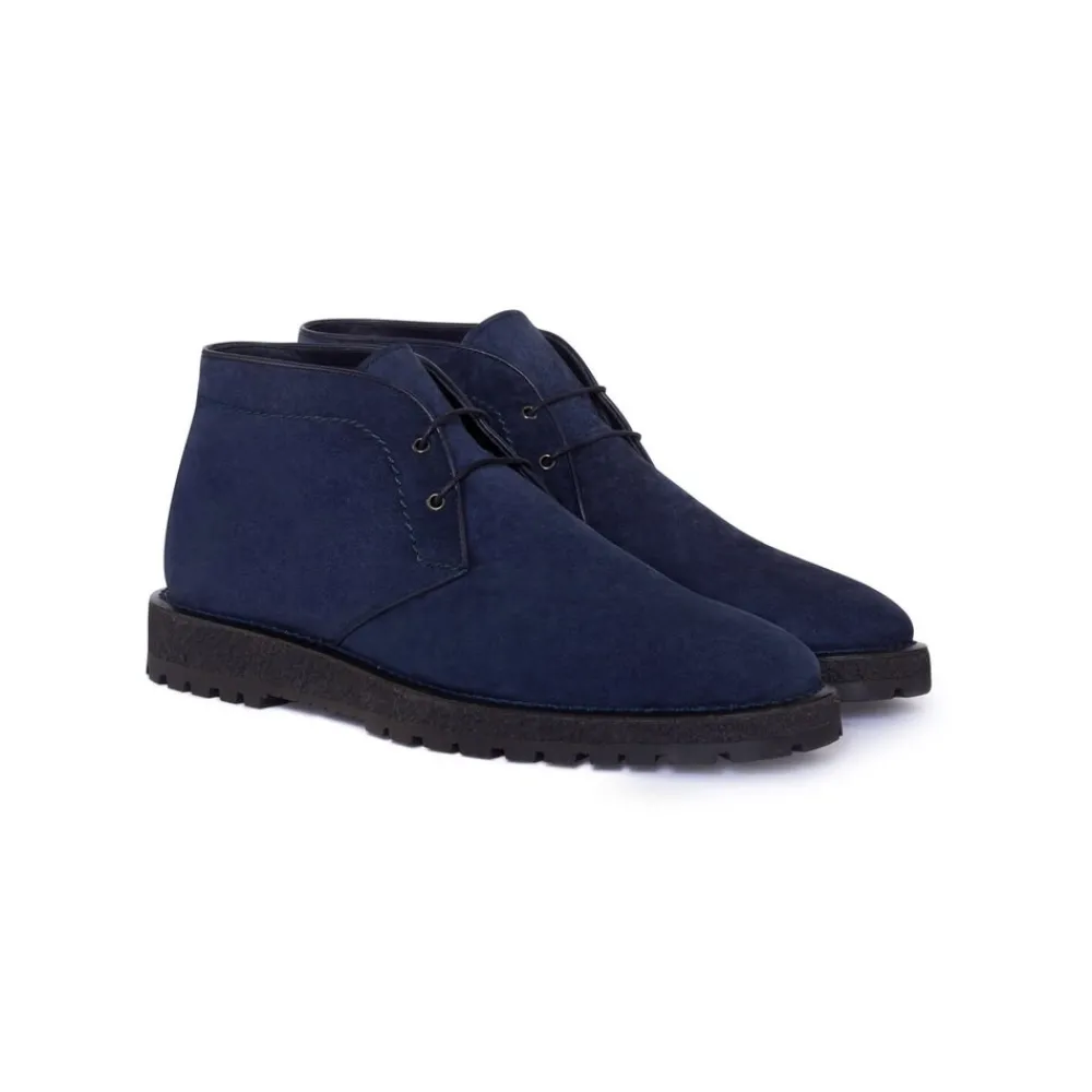 Cheap Calfskin Suede Chukka Boots Boots
