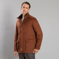 New Cashmere And Beaver Fur Field Jacket Mens Outerwear