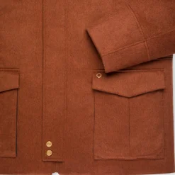 New Cashmere And Beaver Fur Field Jacket Mens Outerwear
