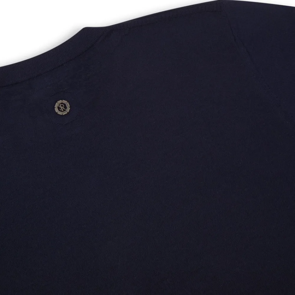 Shop Cashmere And Crocodile Crew Neck Sweater Mens Knitwear