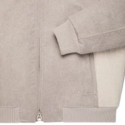 Fashion Cashmere And Nubuck Crocodile Hooded Blouson Mens Outerwear