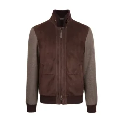 Best Sale Cashmere And Shearling Blouson Mens Outerwear