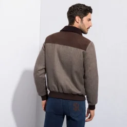 Best Sale Cashmere And Shearling Blouson Mens Outerwear