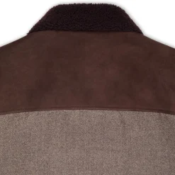 Best Sale Cashmere And Shearling Blouson Mens Outerwear