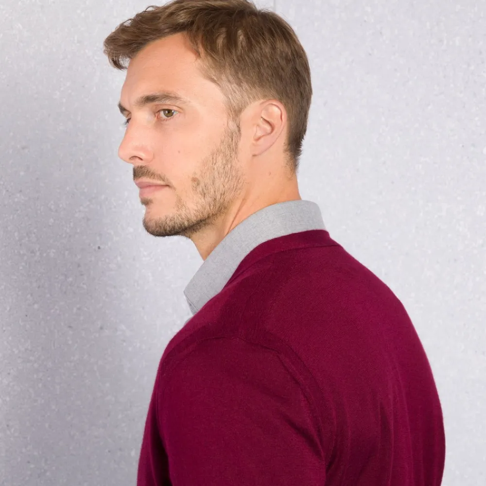 New Cashmere And Silk Cardigan Mens Knitwear