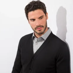 Sale Cashmere And Silk Cardigan Mens Knitwear