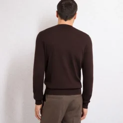 Cheap Cashmere And Silk Crew Neck Sweater Mens Knitwear