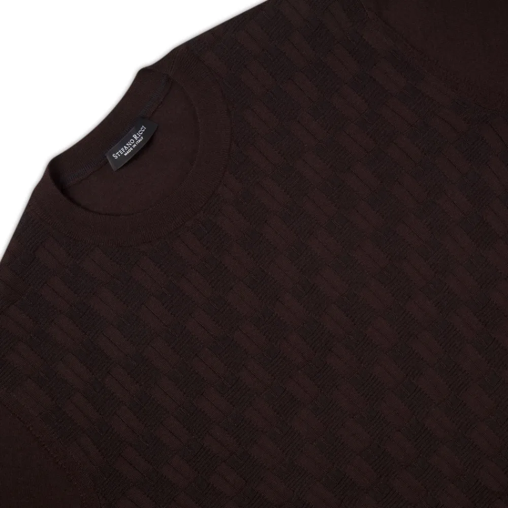 Cheap Cashmere And Silk Crew Neck Sweater Mens Knitwear