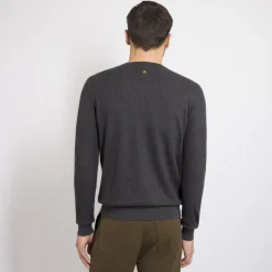 Best Sale Cashmere And Silk Crew Neck Sweater Mens Knitwear