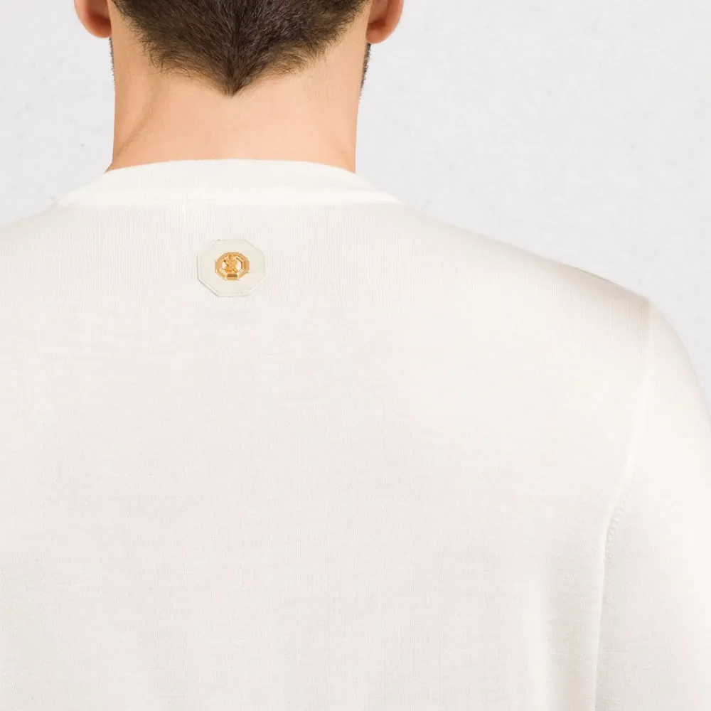 Cheap Cashmere And Silk Crew Neck Sweater Mens Knitwear