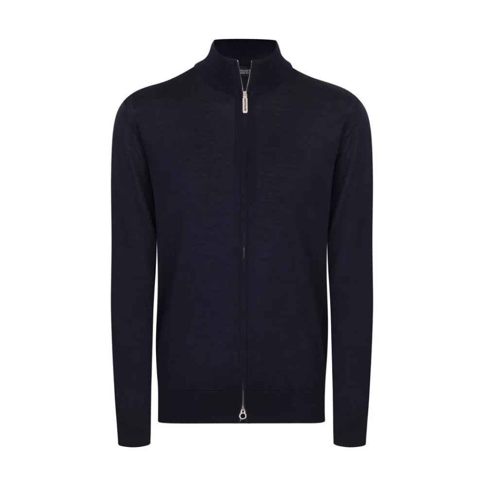 Clearance Cashmere And Silk Knit Blouson Mens Knitwear