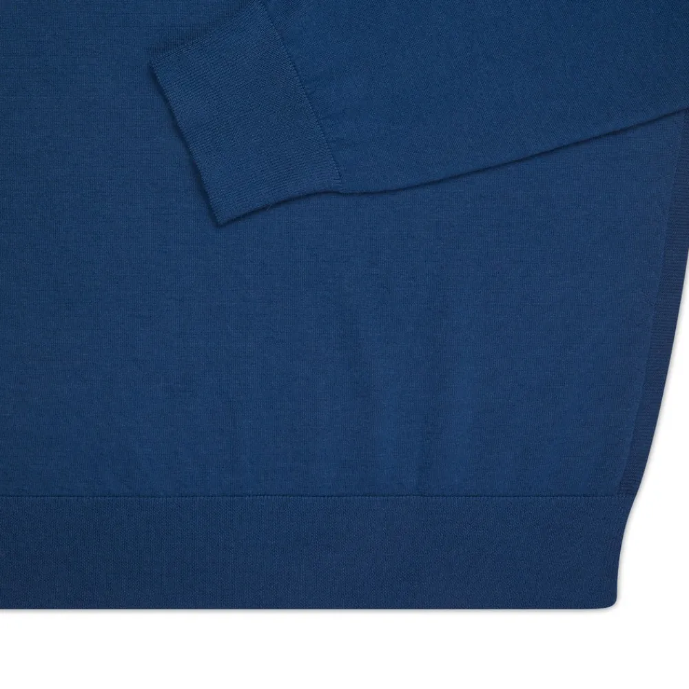 New Cashmere And Silk Zip Polo Shirt Mens Knitwear