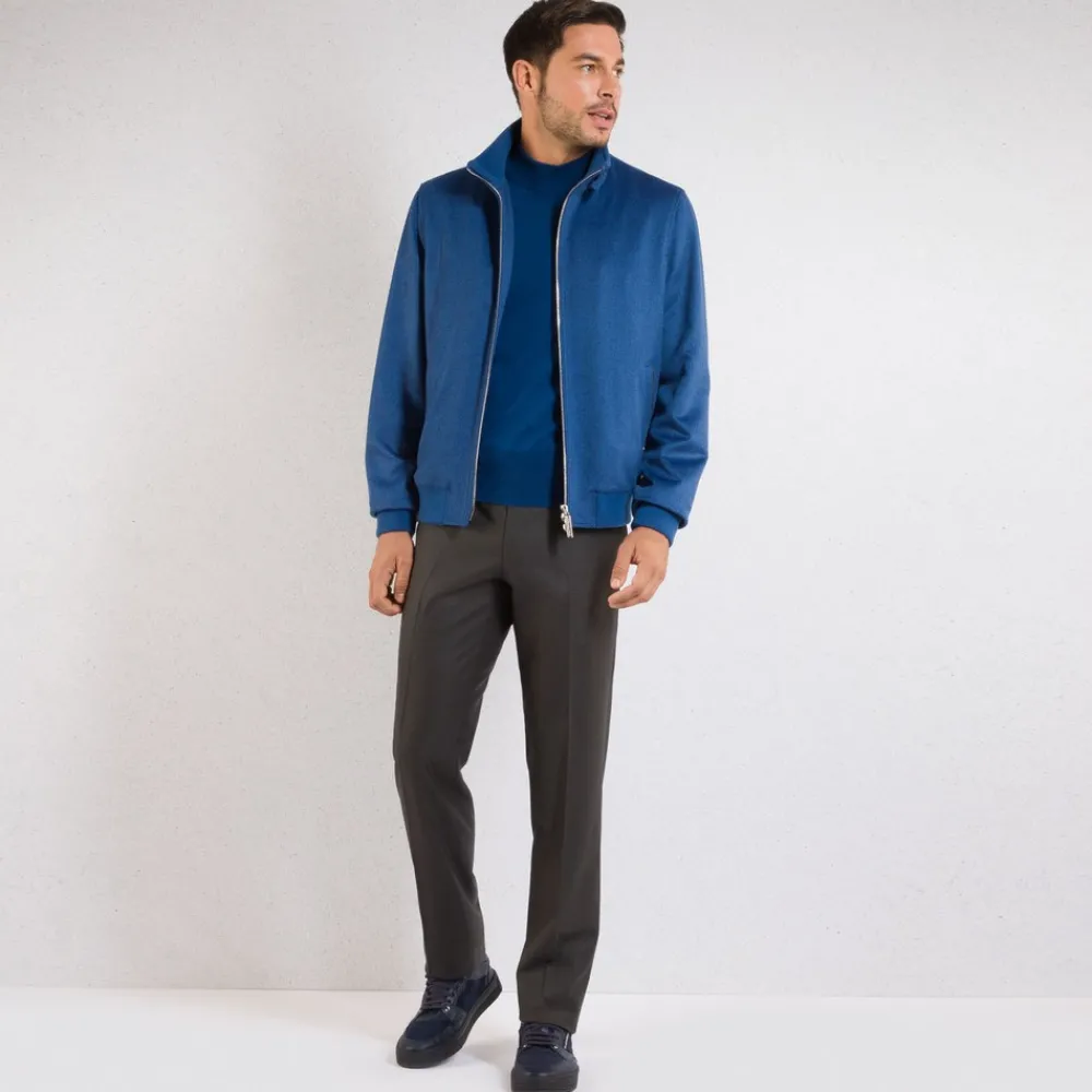 Cheap Cashmere And Suede Blouson Mens Outerwear