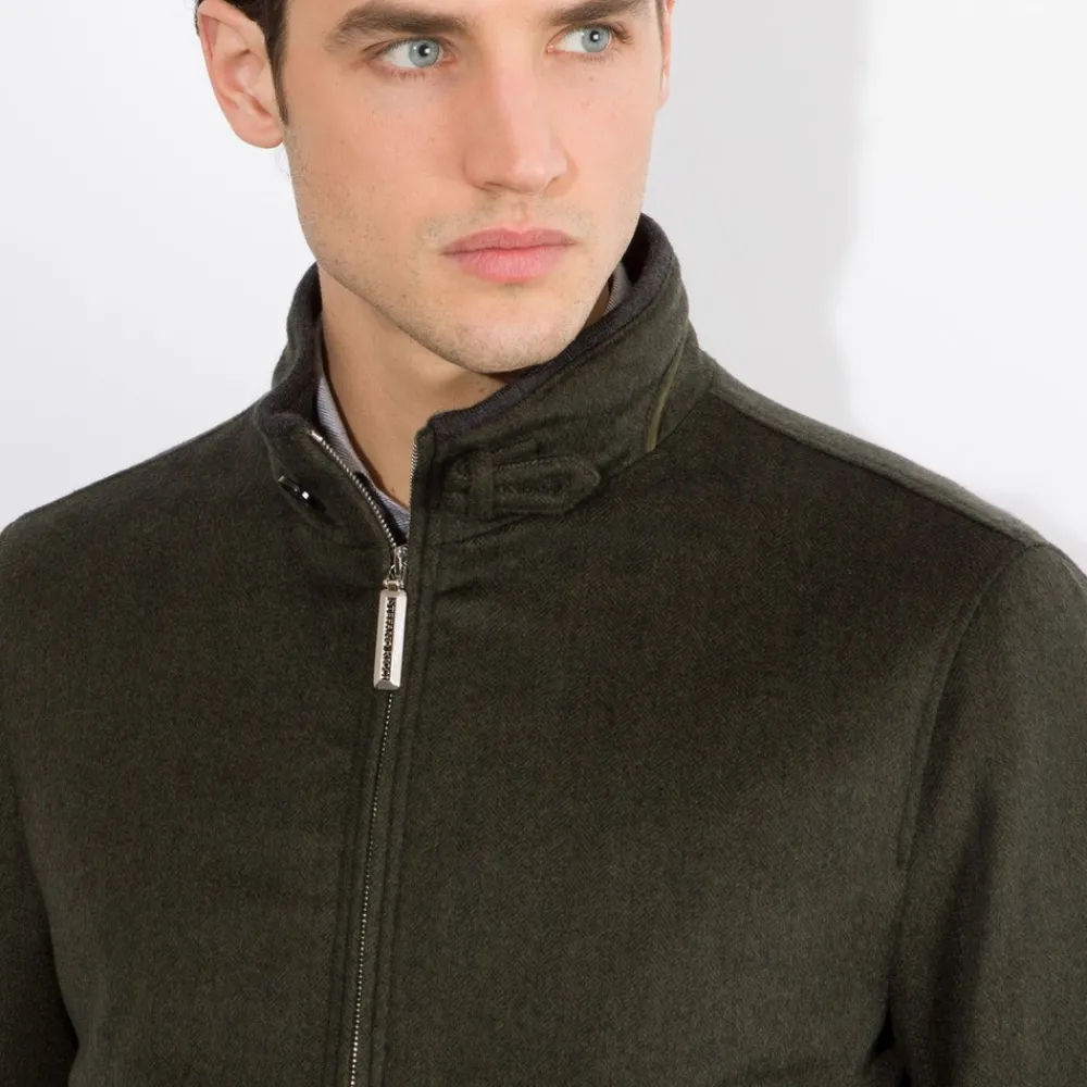 Store Cashmere And Suede Blouson Mens Outerwear