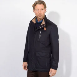 New Cashmere, Angora And Lambskin Field Jacket Mens Outerwear