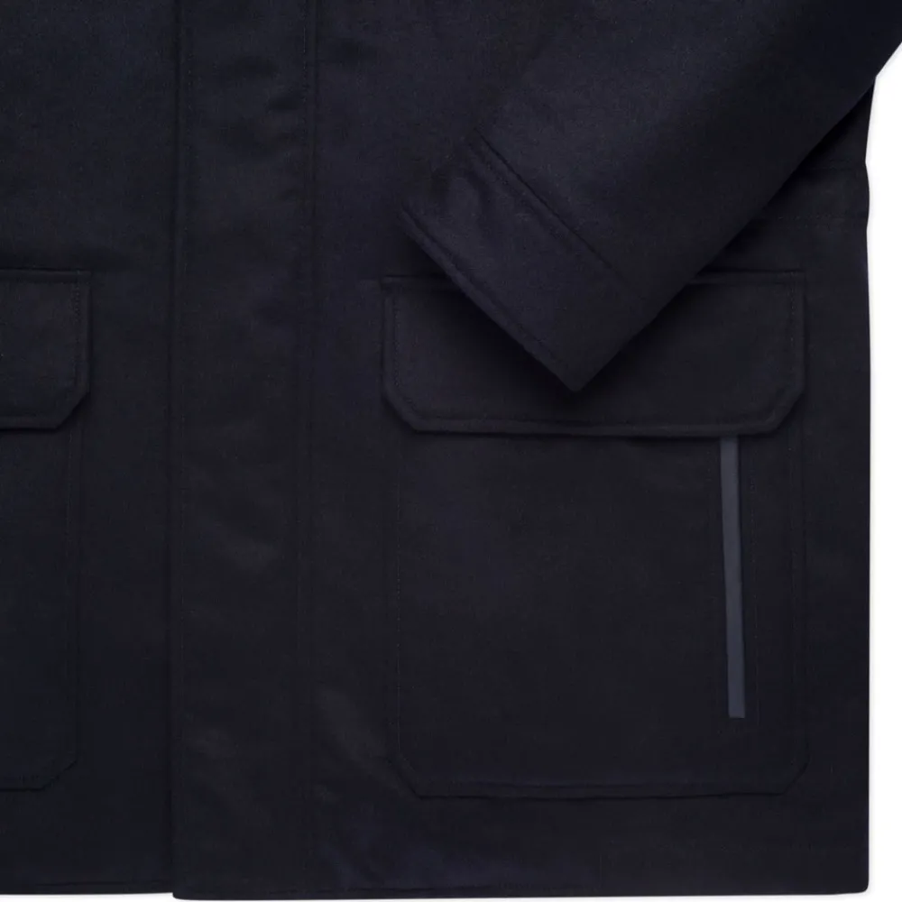 New Cashmere, Angora And Lambskin Field Jacket Mens Outerwear