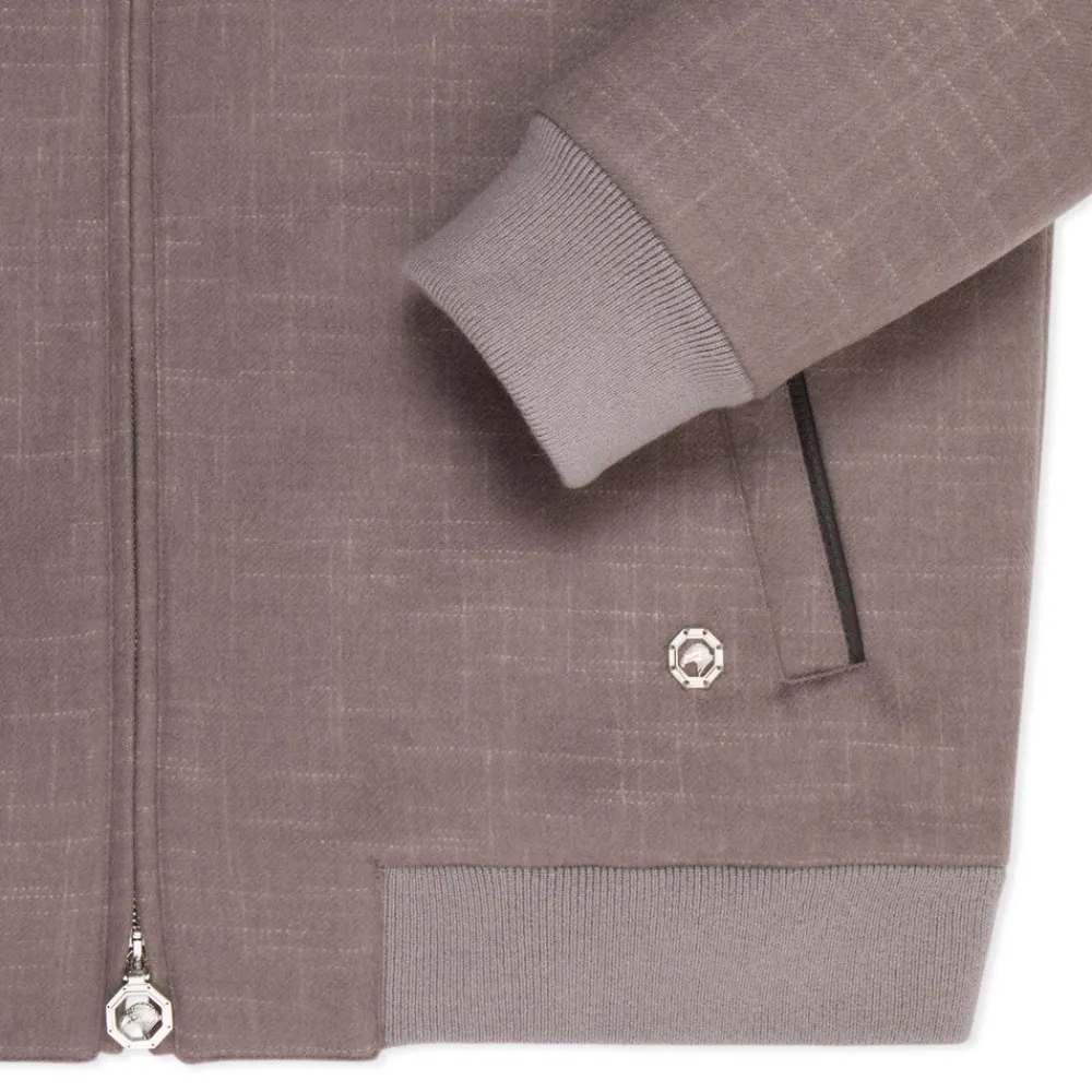 Flash Sale Cashmere Blouson With Deerskin Leather Details Mens Last Sizes