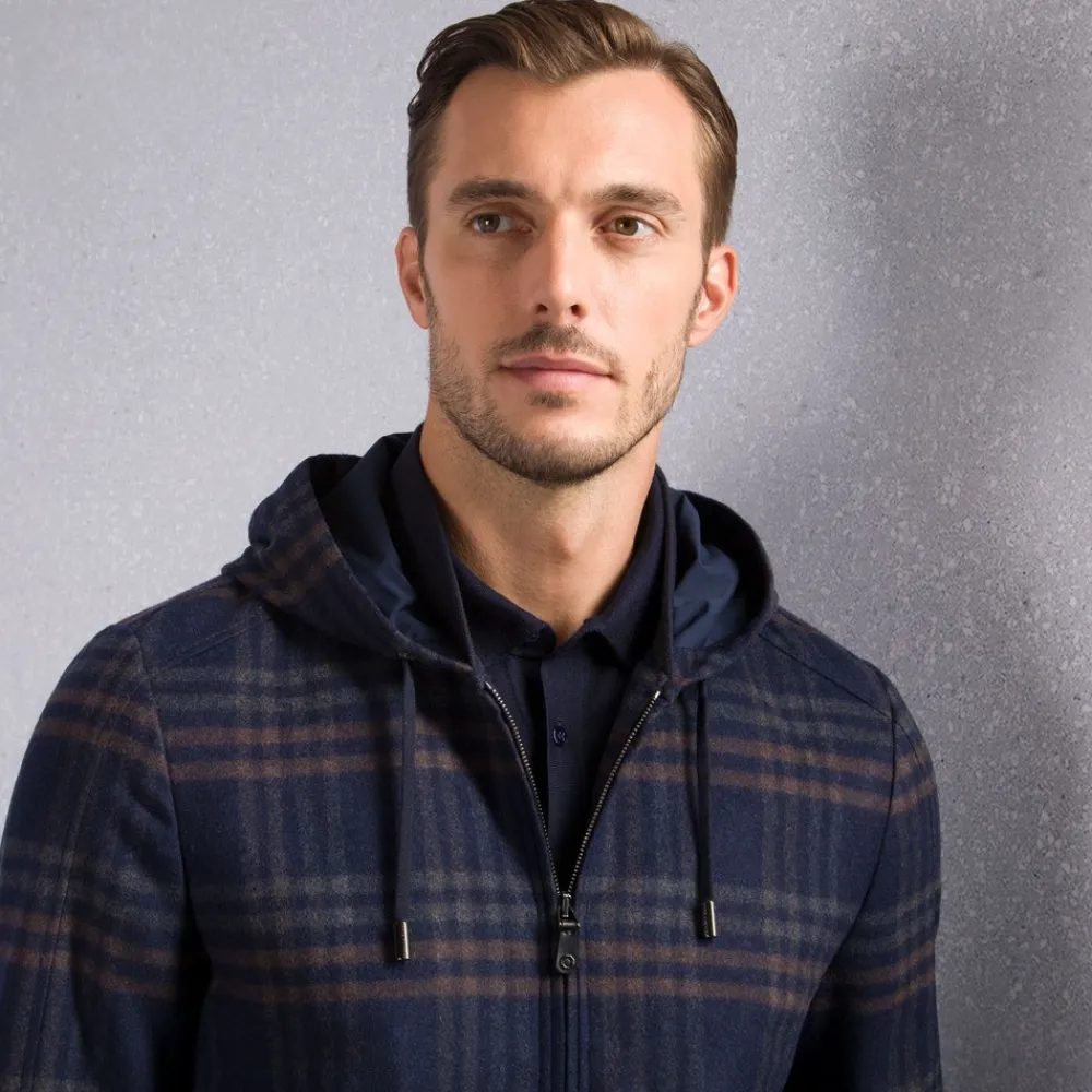 Cheap Cashmere Hooded Blouson Mens Outerwear