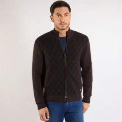 Hot Cashmere Knit Blouson Mens Knitwear
