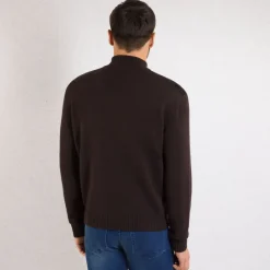 Hot Cashmere Knit Blouson Mens Knitwear