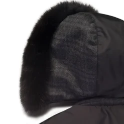 New Cashmere, Silk And Fox Fur Hooded Jacket Mens Outerwear