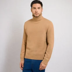 Fashion Cashmere Turtleneck Sweater Mens Knitwear