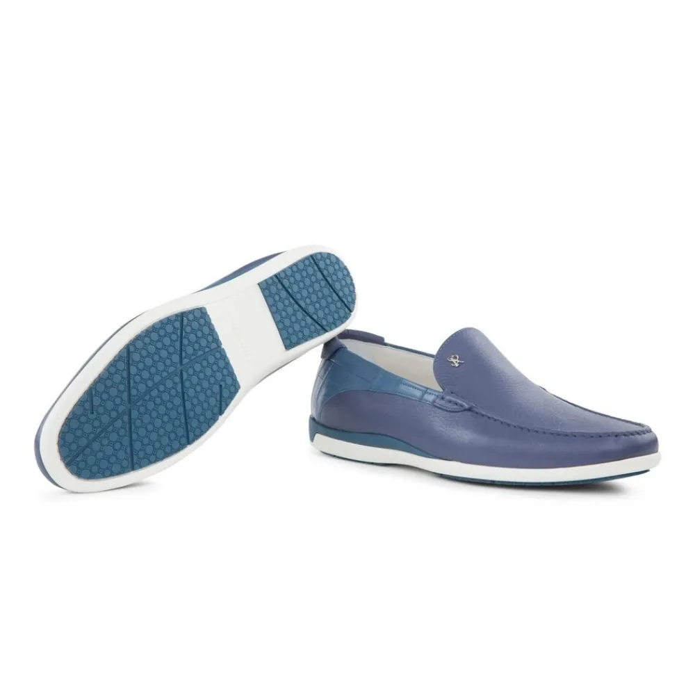 Fashion Casual Deerskin And Crocodile Loafers Loafers