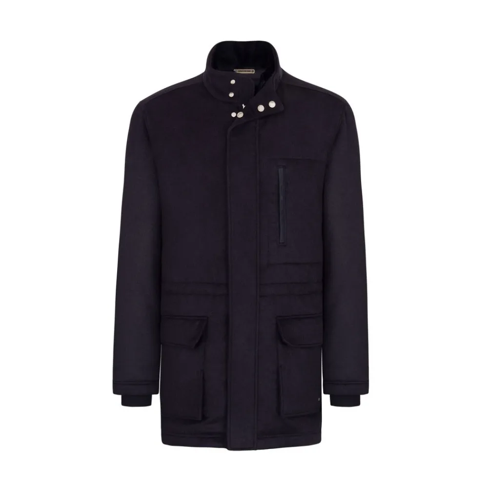 New Chinchilla, Cashmere And Mink Fur Jacket Mens Outerwear