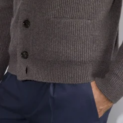 New Chunky Knit Cardigan Mens Knitwear