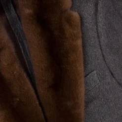 Flash Sale Coat With Mink Fur Collar Mens Outerwear