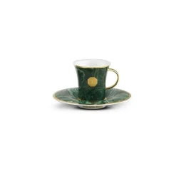 Cheap Coffee Cups Gift Box Royal Malachite Tea & Coffee Sets