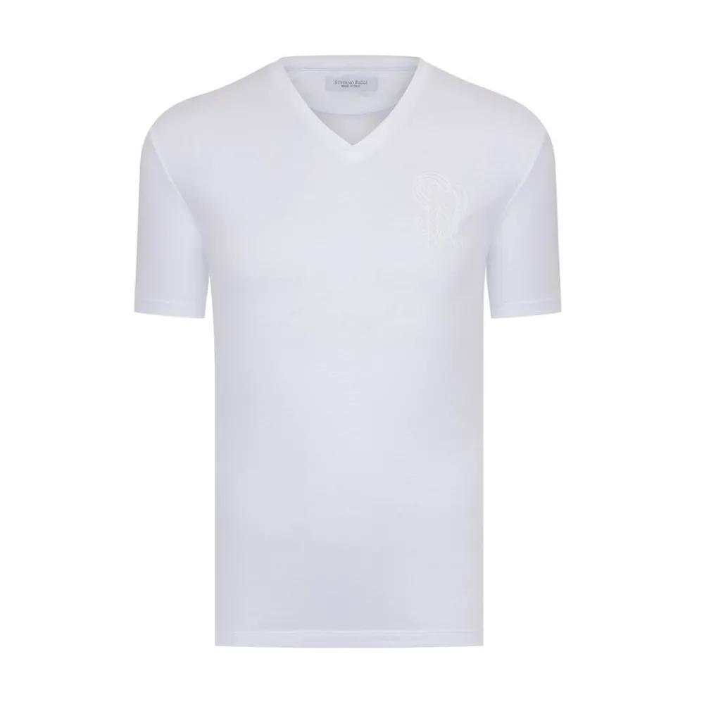 New Cord Crew Neck T-Shirt Mens Last Sizes