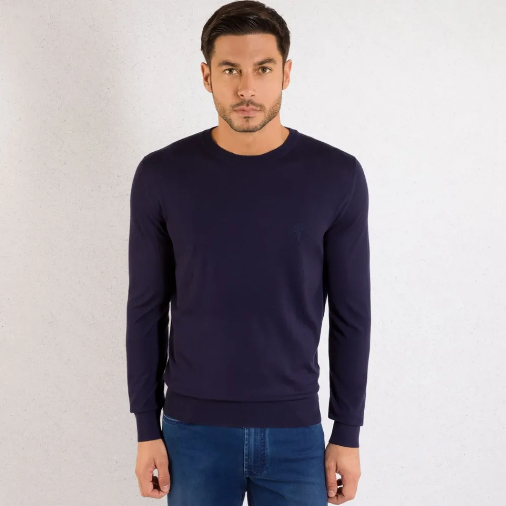 Fashion Crew Neck Sweater Mens Knitwear