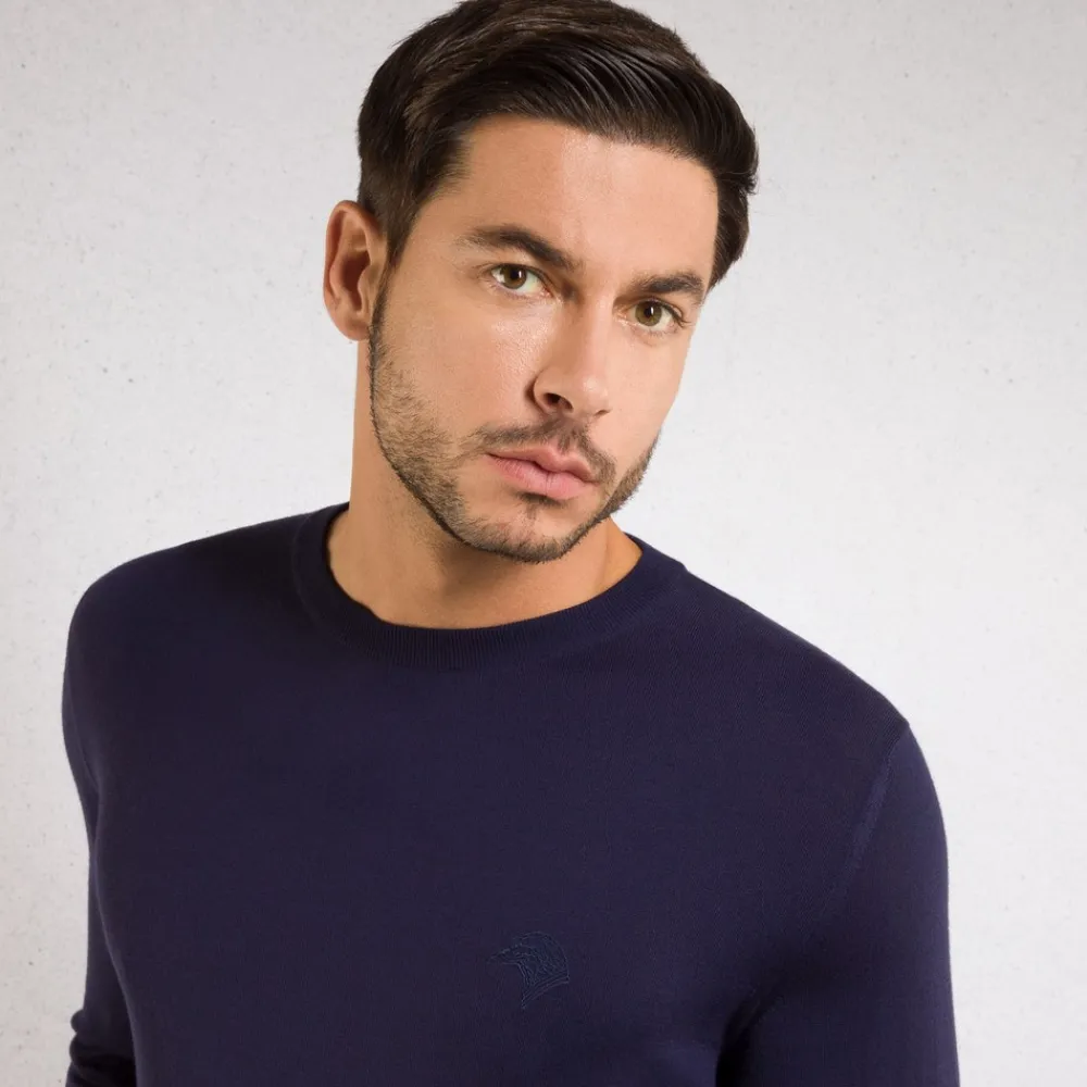 Fashion Crew Neck Sweater Mens Knitwear
