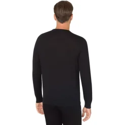 Best Crew Neck Sweater With Crocodile Leather Inserts Mens Last Sizes