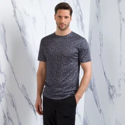 Fashion Crewneck Silk T-Shirt Mens Last Sizes