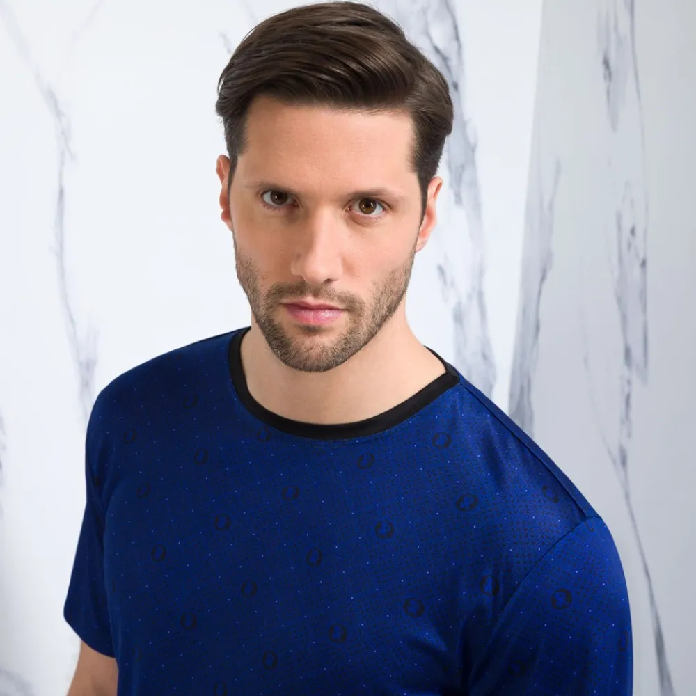 Outlet Crewneck Silk T-Shirt Mens Last Sizes