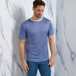 Clearance Crewneck Silk T-Shirt Mens T-Shirts