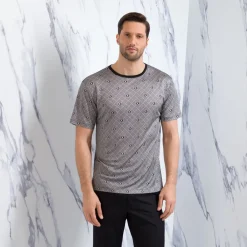 Cheap Crewneck Silk T-Shirt Mens T-Shirts
