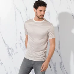 Flash Sale Crewneck Silk T-Shirt Mens Last Sizes
