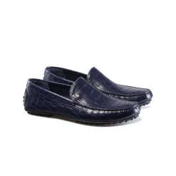 Best Sale Crocodile And Calfskin Leather Driving Shoes Loafers