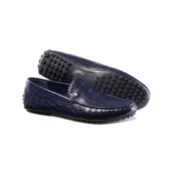 Best Sale Crocodile And Calfskin Leather Driving Shoes Loafers