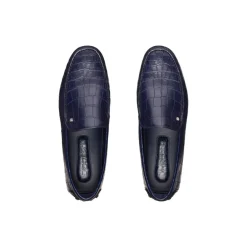 Best Sale Crocodile And Calfskin Leather Driving Shoes Loafers
