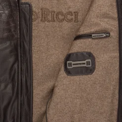 Outlet Crocodile And Lambskin Leather Blouson Mens Outerwear