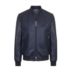 Flash Sale Crocodile, Lamb And Deerskin Leather Blouson Mens Outerwear