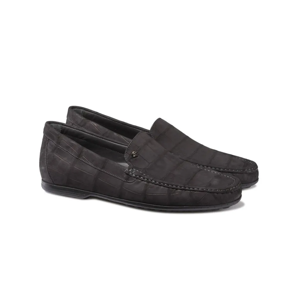 Best Sale Crocodile Leather Loafers Loafers