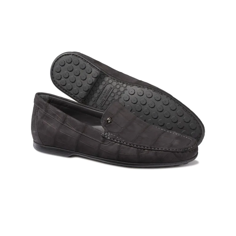 Best Sale Crocodile Leather Loafers Loafers