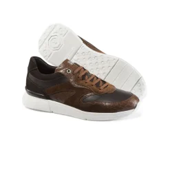 Hot Crocodile, Suede And Calfskin Leather Sneakers Sneakers