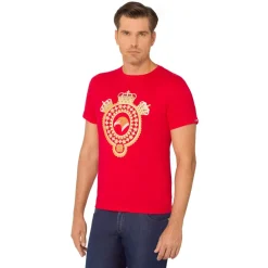 Cheap Crown Motif Crew Neck T-Shirt Mens T-Shirts