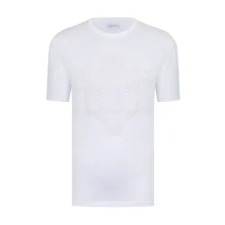 Shop Crown Motif Crew Neck T-Shirt Mens T-Shirts